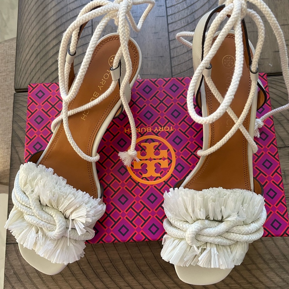 Tory Burch Rope 65mm Heeled Sandals New